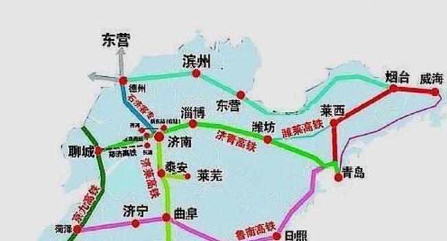 山东高铁线路图最新概览